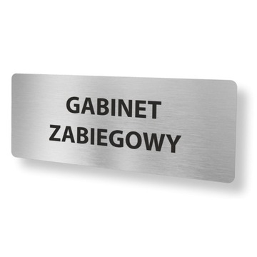 Tabliczka informacyjna piktogram GABINET ZABIEGOWY 20x8 cm