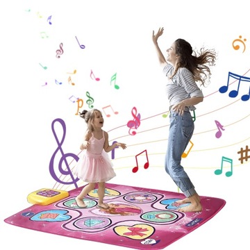 MATA DO TAŃCZENIA MUZYCZNA TAŃCA ZABAWA ANTYPOŚLIZGOWA DLA DZIECI