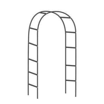 2шт. Садовая пергола-арка для роз, вьющихся цветов, металл, 240 x 140 x 38 см.