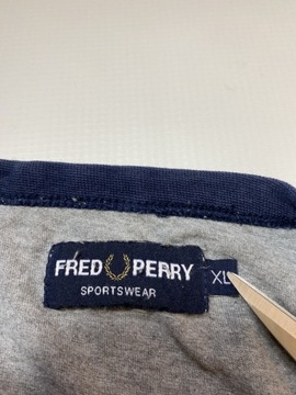 FRED PERRY/ ORYGINALNY SZARY T SHIRT /XL