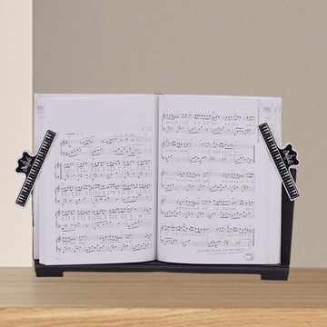 Подставка для клавиатуры Компактная подставка для книг с музыкальными клипами Книжный шкаф