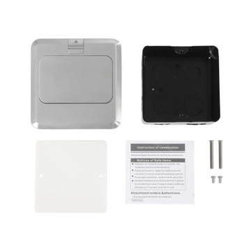 1 двойная евророзетка Access, серебристая J02, выдвижная