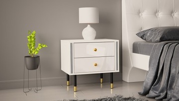 CRISTAL 4 ПРИМОЧНАЯ ШКАФ 55см МАТОВЫЙ БЕЛЫЙ ГЛЯНЦЕВЫЙ + LED