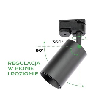 Шинопровод RAIL Черный 1,5М + 3 светодиодных лампы GU10