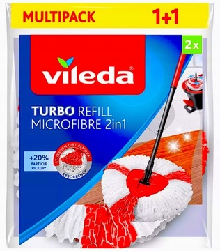 Oryginalny VILEDA WKŁAD obrotowy turbo refill 2x