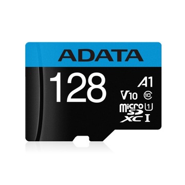 Карта micro SD ADATA 128 ГБ HC C10 UHS-I 100 МБ