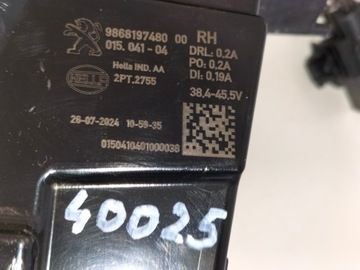 HALOGEN LED SVĚTLO DRL PRAVÝ PEUGEOT 408 22-