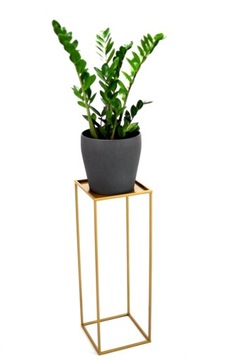 Nowoczesny Kwietnik Metalowy Stojak 100cm złoty