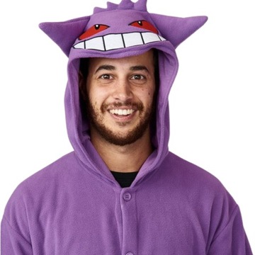 Piżama Onesie Kigurumi Przebranie Pokemon Gengar L: 165 - 175cm