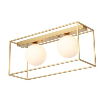 Lampa sufitowa industrialna MEDIAMO 2x25W złota Italux MXM-4582/2 GD