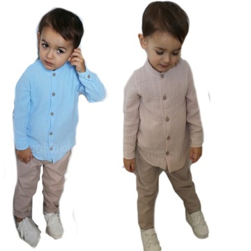 Royal Kids ELEGANCKIE SPODNIE bawełna BEŻ 104 110