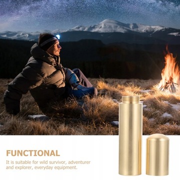 Pojemniki podróżne Mosiężne etui na zapałki