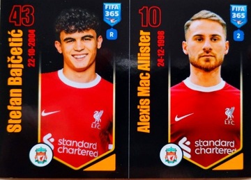 PANINI naklejki FIFA 365 2024 NAKLEJKA 78 a b LIVERPOOL BAJCETIC