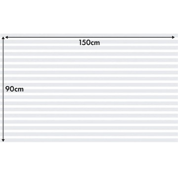 Статическая оконная пленка для украшения окна МОЛОЧНЫЕ ПОЛОСКИ 90х150см