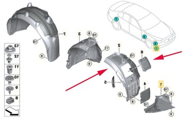 BMW 7 G11 G12 PODBĚH PRAVÉ PŘEDNÍ 2015-..