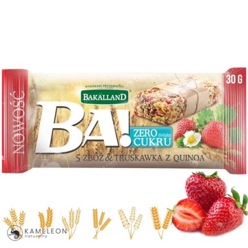 BAKALLAND BA Zdrowy POŻYWNY BATON ZBOŻOWY mix 7 SUPER smaków 21sztuk 0,78KG