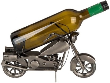 Metalowy Stojak na Wino MOTOCYKL Motor Prezent