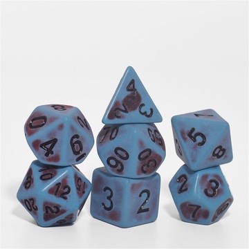 NIEBO I PIEKŁO ZESTAW 7 KOŚCI KOSTEK RPG