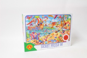 Puzzle obserwacyjne z lupą 90 elem. Plaża 27556, ALEXANDER, 217013.
