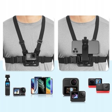 Zestaw SHOOT do kamer sportowych Szelki + Uchwyt smartfon + J-Hook (ZGP.4)