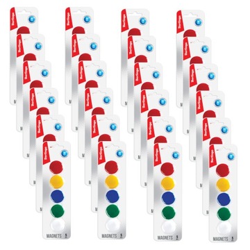 Berlingo magnesy do tablic, 5 szt, 30mm, 24 op