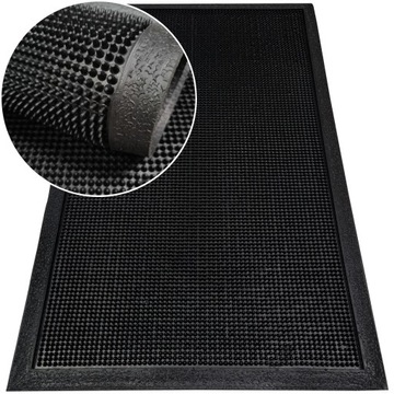 WYCIERACZKA ZEWNĘTRZNA GUMOWA MATA POD DRZWI DO BUTÓW DO BIURA FIRMY 60x100
