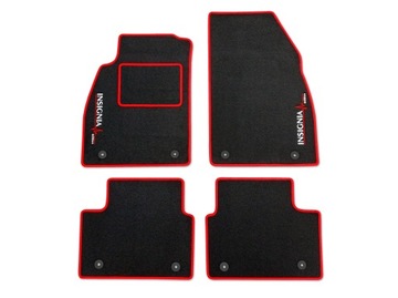 КОВРИКИ, ДВОРНИКИ, ЧЕРНЫЕ OPEL INSIGNIA A (2008-2013) ПЕРЕД ЛИФТОМ +2x ВЫШИВКА