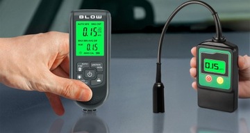 MIERNIK GRUBOŚCI LAKIERU TESTER CZUJNIK LCD 2000um ALUMINIUM STALI SONDA