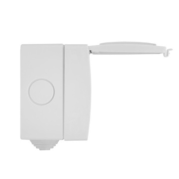 РОЗЕТКА НАРУЖНАЯ ДЛЯ НАРУЖНОГО МОНТАЖА, 230 В, ГЕРМЕТИЧНАЯ IP55 С ЗАСЛОНКОЙ