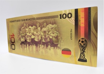 Тони Кроос Германия Красивая позолоченная банкнота