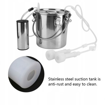 ЭЛЕКТРИЧЕСКИЙ ДОИЛЬНЫЙ АППАРАТ НАБОР ДЛЯ ДОЯ КОРОВ И КОЗ 100-240В 5л 24Вт