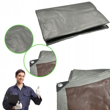 Plandeka 3x5 GRUBA 210G WZMACNIANA MROZOODPORNA WODOODPORNA PŁACHTA UV++