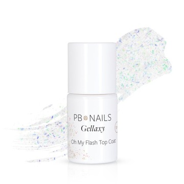 PB NAILS Top do hybryd i żeli Oh My Flash Top Coat