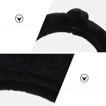 UNIWERSALNA OSŁONA KIEROWNICY SAMOCHODOWEJ Z PLUSZU OCHRONA I NA ZIMĘ