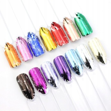 Трансферная фольга с рисунком 10-8, голографическое украшение ногтей