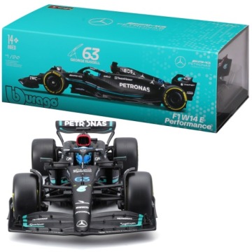 Bburago formula f1 mercedes amg petronas team w14 e george russell 1:24