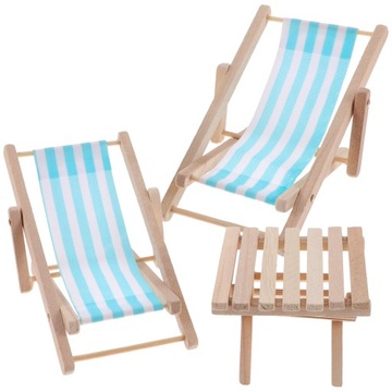 НАБОР МИНИ-Шезлонгов ДЛЯ КУКОЛЬНОГО ДОМА