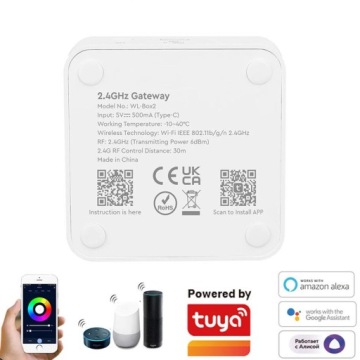 WIFI Bridge Router WL-BOX2 2,4 ГГц Tuya Alexa ANDROID iOS MiBoxer Milight