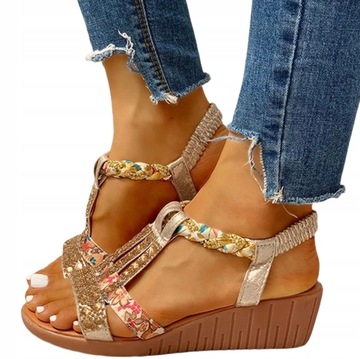 Letnie Sandały Boho Bohemian Style r. 40