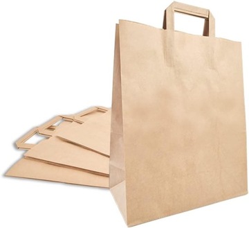 Torby Papierowe 26x10x28 Torba Papierowa Szara 260x100x280 Reklamówka