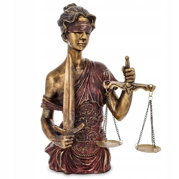 Figurka dekoracyjna temida bogini sprawiedliwości 33x26x13,5 166158