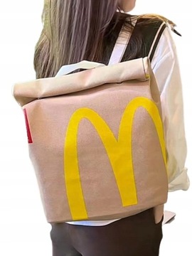plecak torebka jak papierowa z Maka Mcdonald