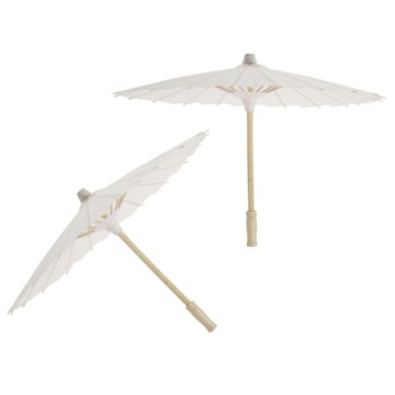 PARASOLKA Z BIAŁEGO PAPIERU 40CM DEKORACJA NA PRZYJĘCIA