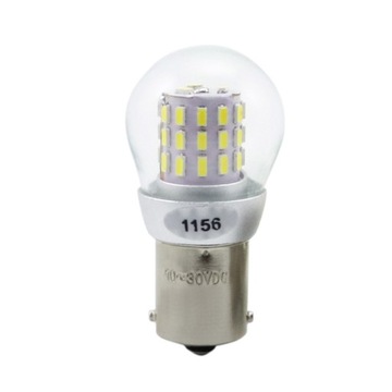 Белая светодиодная лампа BA15S P21W 12В 24В постоянного тока