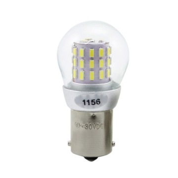 Żarówka LED biała BA15S P21W 12V 24V DC