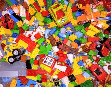 LEGO Duplo Mix Оригинальные блоки, фигурки животных, транспортные средства 1 кг 1 кг