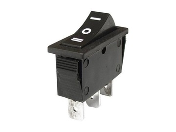 PRZEŁĄCZNIK KOŁYSKOWY ON-OFF-ON CZARNY