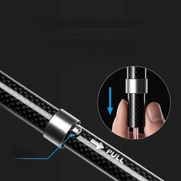 Телескопические треккинговые палки Naturehike из углеродного волокна, четыре части.