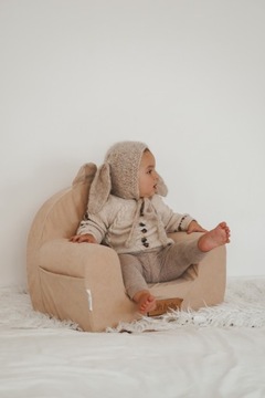 Пенопластовое сиденье для ребенка, детский плюшевый диван с ушками, FREE NAME