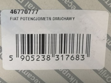 POTENCIOMETR DMYCHADLA FIAT MULTIPLA 98-10 MAREA